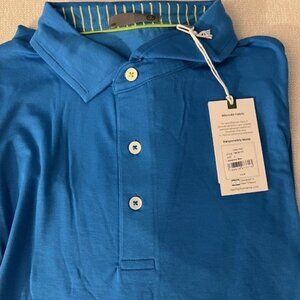 NWT Tasc Performance Cloud Polo Adventure Blue